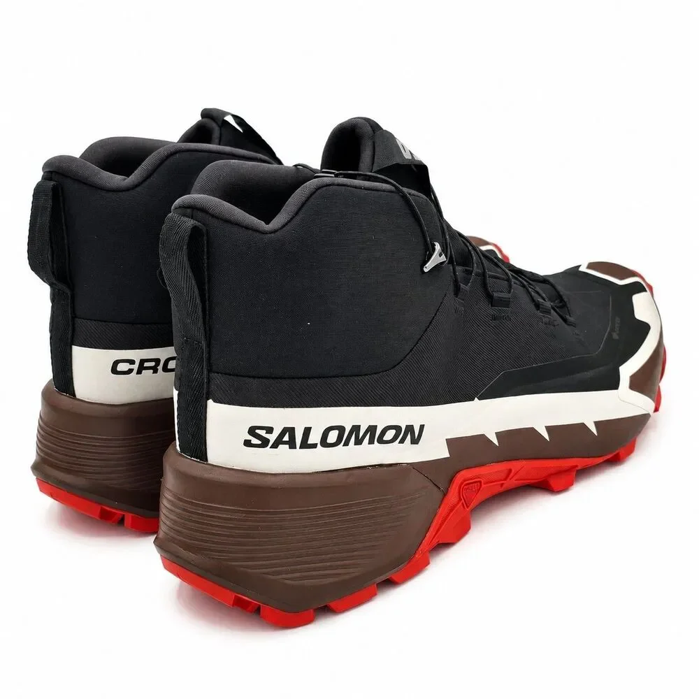 Salomon Cross Hike 2 Mid GTX Men's 14 Gore-Tex Waterproof Hiking Boots Black Red